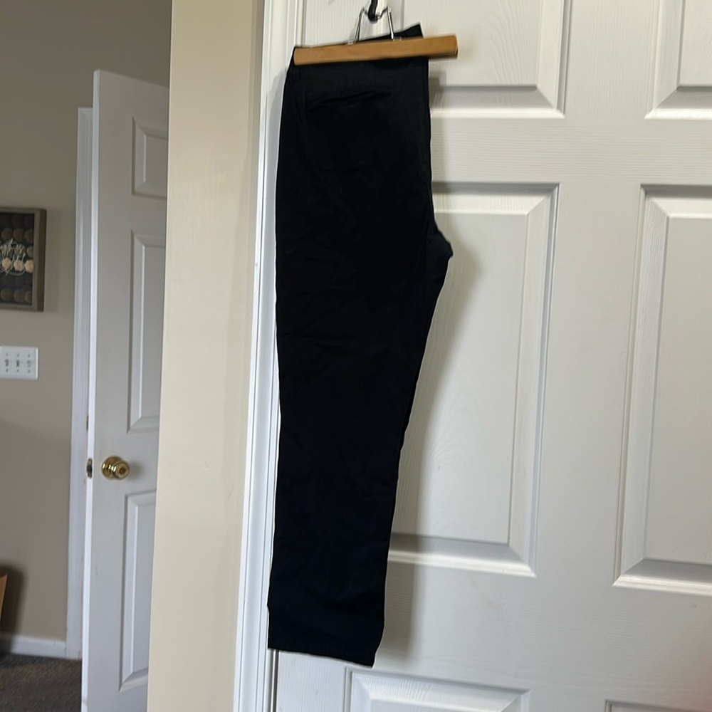 Anna, black khakis